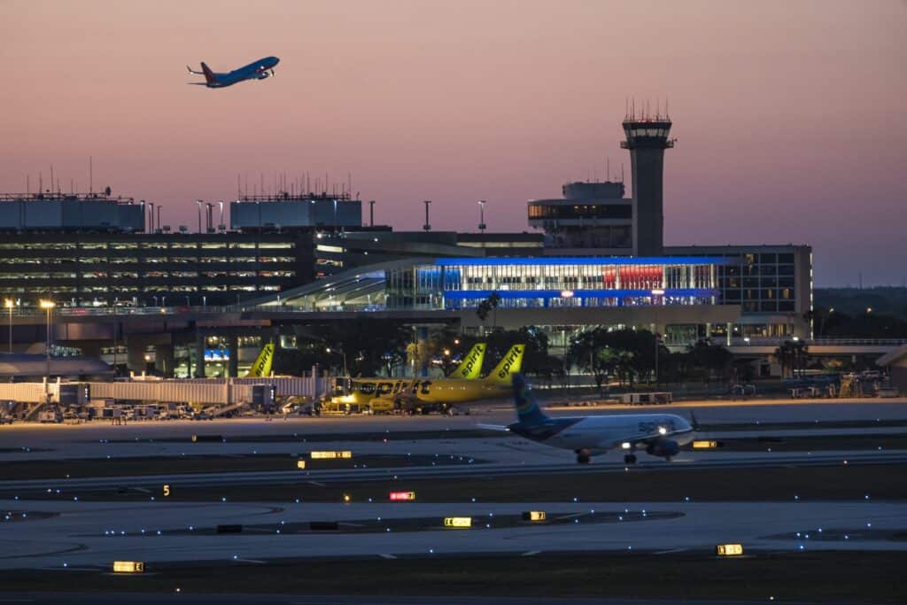 Private car service pickup at Tampa International Airport (TPA)
